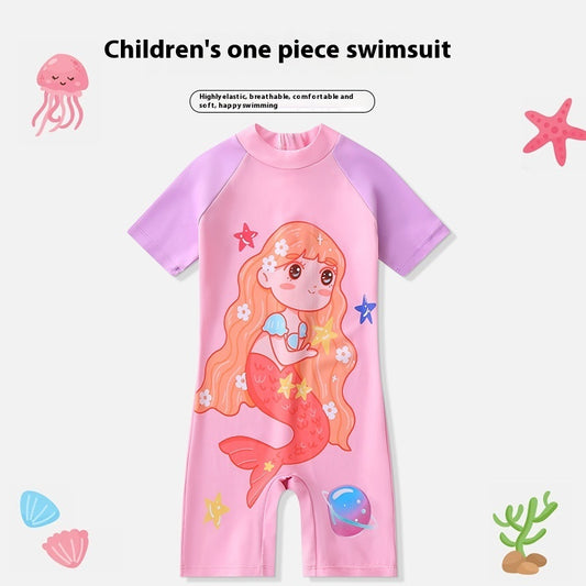 Children Swimsuit Sun Protection One Piece Swimsuit - My Store
