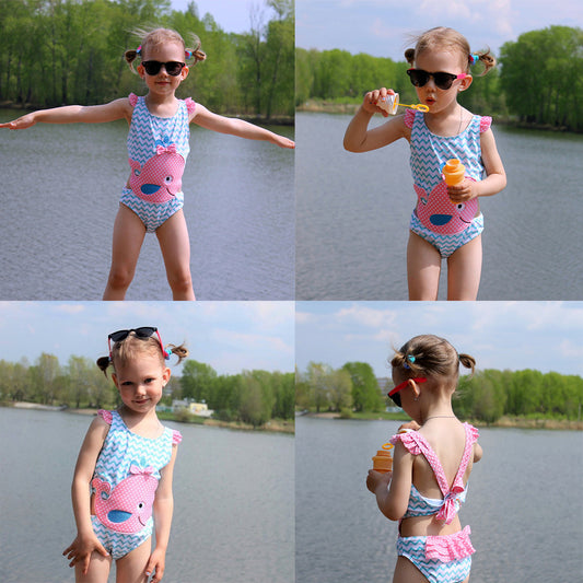 Cute Baby Girl Watermelon Swimsuit for Summer Fun - My Store