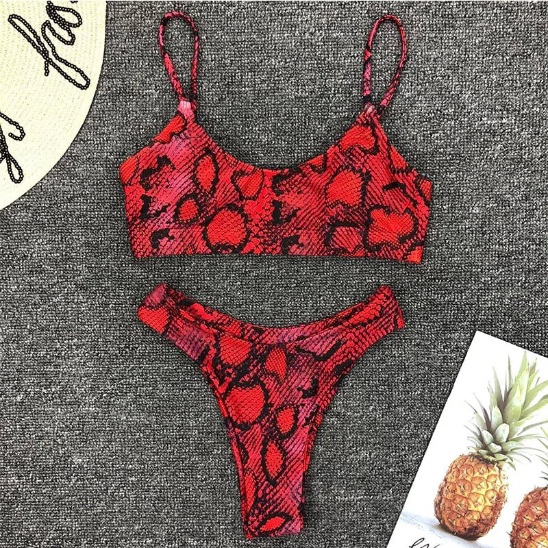 Colors 2025 Sexy Leopard Bikini Women Swimwear Female Swimsuit Two-pieces Bikini set Brazilian Bather Bathing Suit Swim - My Store