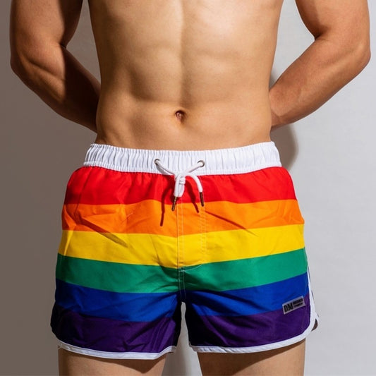 Rainbow Swimwear Men Swim Shorts Beach Swimming Trunks - My Store
